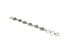 Bratara din Argint 925 - cu Labradorit - Reglabila - 200mm x 10mm - Incolor