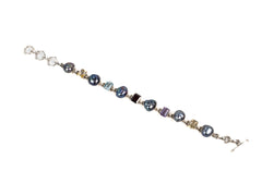 Bratara din Argint 925 - cu Rubin, Perla Sidefata - Reglabila - 200mm x 10mm - Multicolor