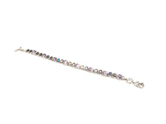 Bratara din Argint 925 - cu Labradorit - Reglabila - 200mm x 10mm - Violet #2