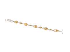 Bratara din Argint 925 - cu Citrin - Reglabila - 210mm x 10mm - Auriu