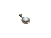 Pandantiv din Argint 925 cu Larimar Bleu - 20mm x 20mm