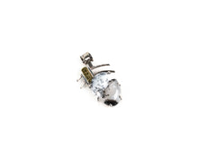 Pandantiv din Argint 925 cu Opal Dendritic Alb - 30mm x 15mm
