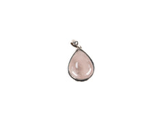 Pandantiv din Argint 925 cu Cuart Roz - 30mm x 25mm
