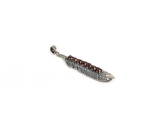 Pandantiv din Argint 925 cu Rubin Roșu - 50mm x 10mm