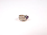 Inel din Argint 925 cu Ametist Violet #1 - Marime 8 Reglabil