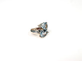 Inel din Argint 925 cu Aquamarine Albastru - Marime 7
