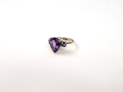Inel din Argint 925 cu Ametist Violet - Marime 7 / 9