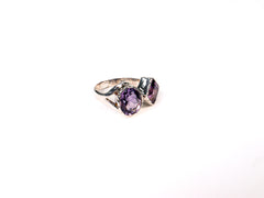 Inel din Argint 925 cu Ametist Violet #5 - Marime 8 si 9
