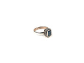 Inel din Argint 925 cu Topaz Albastru #1 - Marime 9
