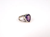 Inel din Argint 925 cu Ametist Violet #5 - Marime 8