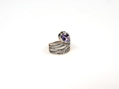Inel din Argint 925 cu Ametist Violet #6 - Marime 9