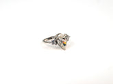 Inel din Argint 925 cu Moissanite Incolor - Marime 8