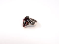 Inel din Argint 925 cu Granate Grena #2 - Marime 6.5