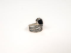 Inel din Argint 925 cu Onix Negru - Marime 10