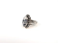 Inel din Argint 925 cu Gemstone Alb - Marime 8