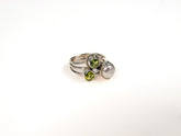 Inel din Argint 925 cu Peridot Verde - Marime 7.05
