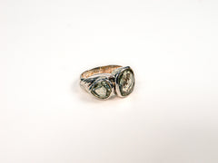 Inel din Argint 925 cu Ametist Verde #3 - Marime 8