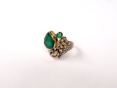 Inel din Argint 925 cu Citrin #1 - Marime 8.5