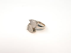 Inel din Argint 925 cu Piatra Lunii Alb - Marime 9