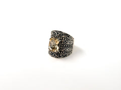 Inel din Argint 925 cu Citrin #3 - Marime 8.5