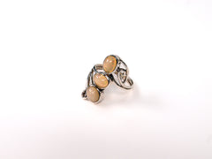 Inel din Argint 925 cu Opal Multicolor - Marime 9.5