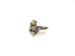 Inel din Argint 925 cu Peridot Verde #2 - Marime 8.5