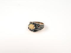 Inel din Argint 925 cu Opal Alb - Marime 9.5