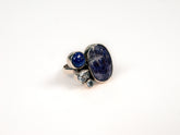 Inel din Argint 925 cu Lapis Lazuli si Topaz Albastru - Marime 7