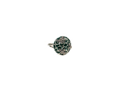 Inel din Argint 925 cu Email Verde - Marime 8