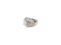 Inel din Argint 925 cu Zirconia Incolor #1 - Marime 6.5 si 8.5