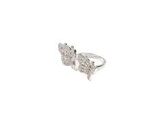 Inel din Argint 925 cu Zirconia Incolor - Marime 8 Reglabil