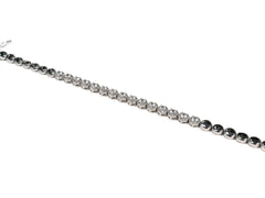 Bratara din Argint 925 - cu Zirconia - Fixa - 200mm x 5mm - Incolor