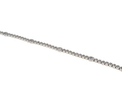 Bratara din Argint 925 - cu Zirconia - Fixa - 180mm x 5mm - Incolor #13