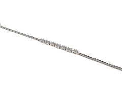 Bratara din Argint 925 - cu Zirconia - Fixa - 185mm x 5mm - Incolor