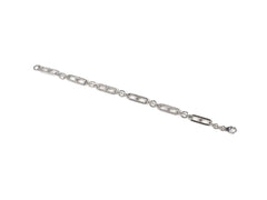 Bratara din Argint 925 - cu Zirconia - Fixa - 180mm x 10mm - Incolor
