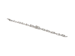 Bratara din Argint 925 - cu Zirconia - Fixa - 180mm x 5mm - Incolor #15