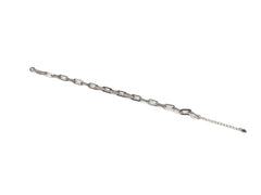Bratara din Argint 925 - cu Zirconia - Reglabila - 230mm x 10mm - Incolor