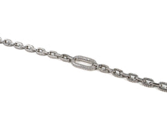 Bratara din Argint 925 - cu Zirconia - Reglabila - 190mm x 10mm - Incolor #3