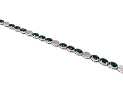 Bratara din Argint 925 - cu Zirconia - Fixa - 190mm x 5mm - Alb #1