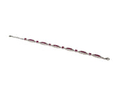Bratara din Argint 925 - cu Zirconia - Reglabila - 210mm x 5mm - Roz