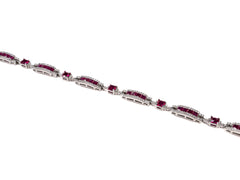 Bratara din Argint 925 - cu Zirconia - Reglabila - 210mm x 5mm - Roz