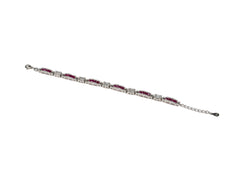 Bratara din Argint 925 - cu Zirconia - Reglabila - 190mm x 5mm - Alb