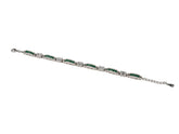Bratara din Argint 925 - cu Zirconia - Reglabila - 190mm x 5mm - Verde