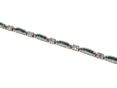 Bratara din Argint 925 - cu Zirconia - Reglabila - 190mm x 5mm - Verde