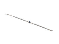 Bratara din Argint 925 - cu Zirconia - Reglabila - 200mm x 5mm - Alb #2