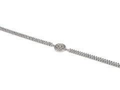 Bratara din Argint 925 - cu Zirconia - Reglabila - 200mm x 5mm - Incolor #4