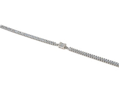 Bratara din Argint 925 - cu Zirconia - Reglabila - 200mm x 5mm - Incolor #5