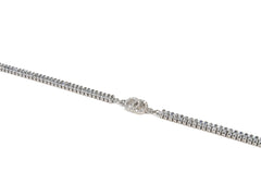 Bratara din Argint 925 - cu Zirconia - Reglabila - 200mm x 5mm - Incolor #6