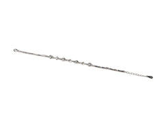 Bratara din Argint 925 - cu Zirconia - Reglabila - 180mm x 2mm - Incolor