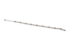 Bratara din Argint 925 - cu Zirconia - Reglabila - 210mm x 5mm - Incolor #2
